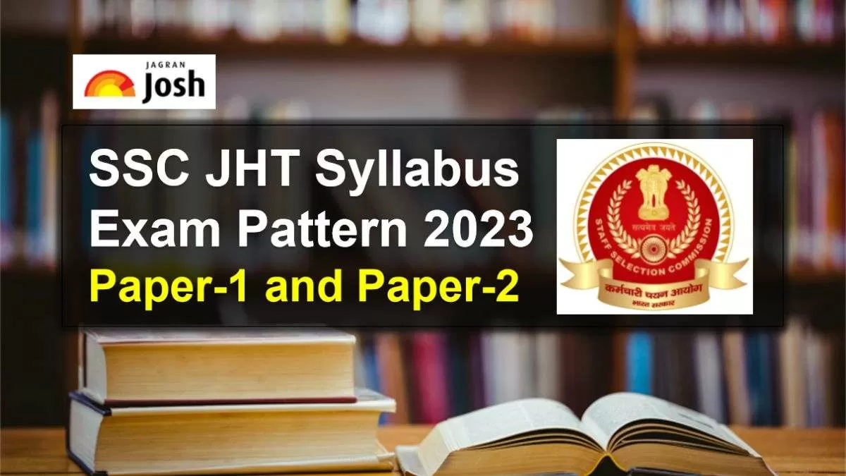 SSC JHT Syllabus 2023 PDF Download