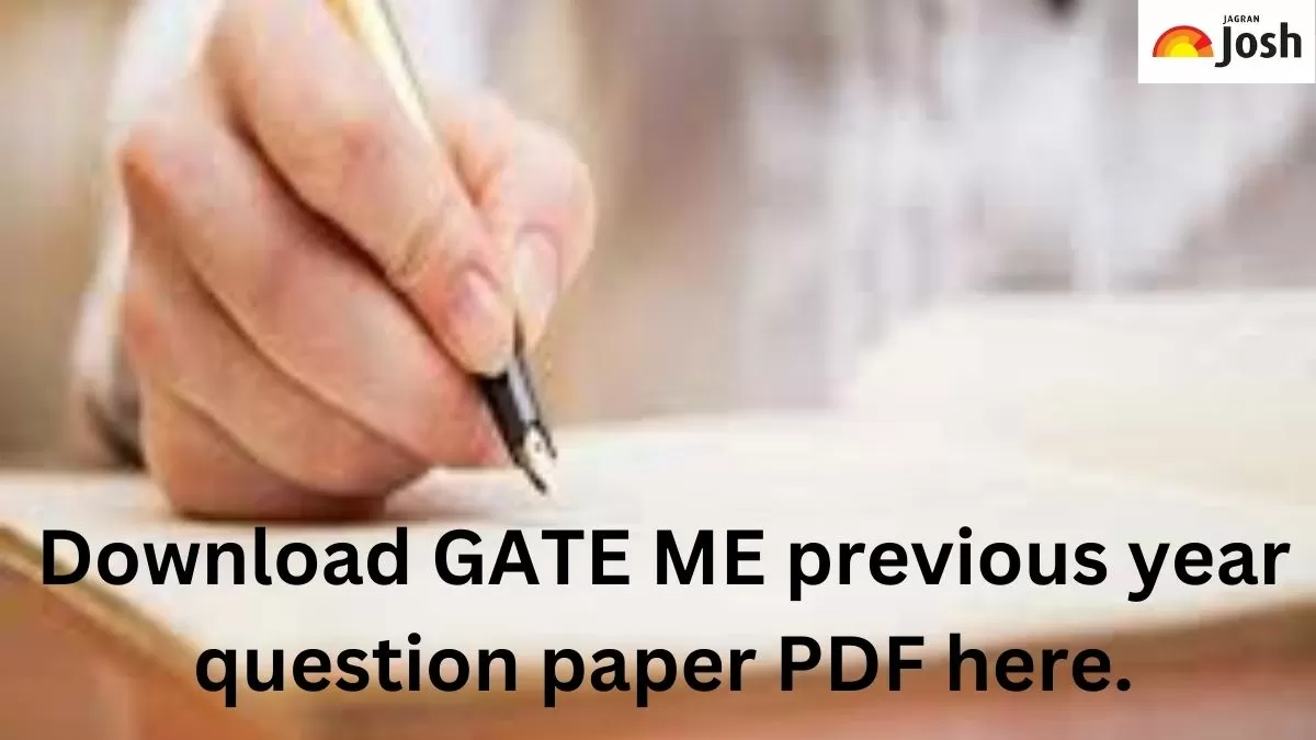 Download GATE ME previous year question paper PDF here.