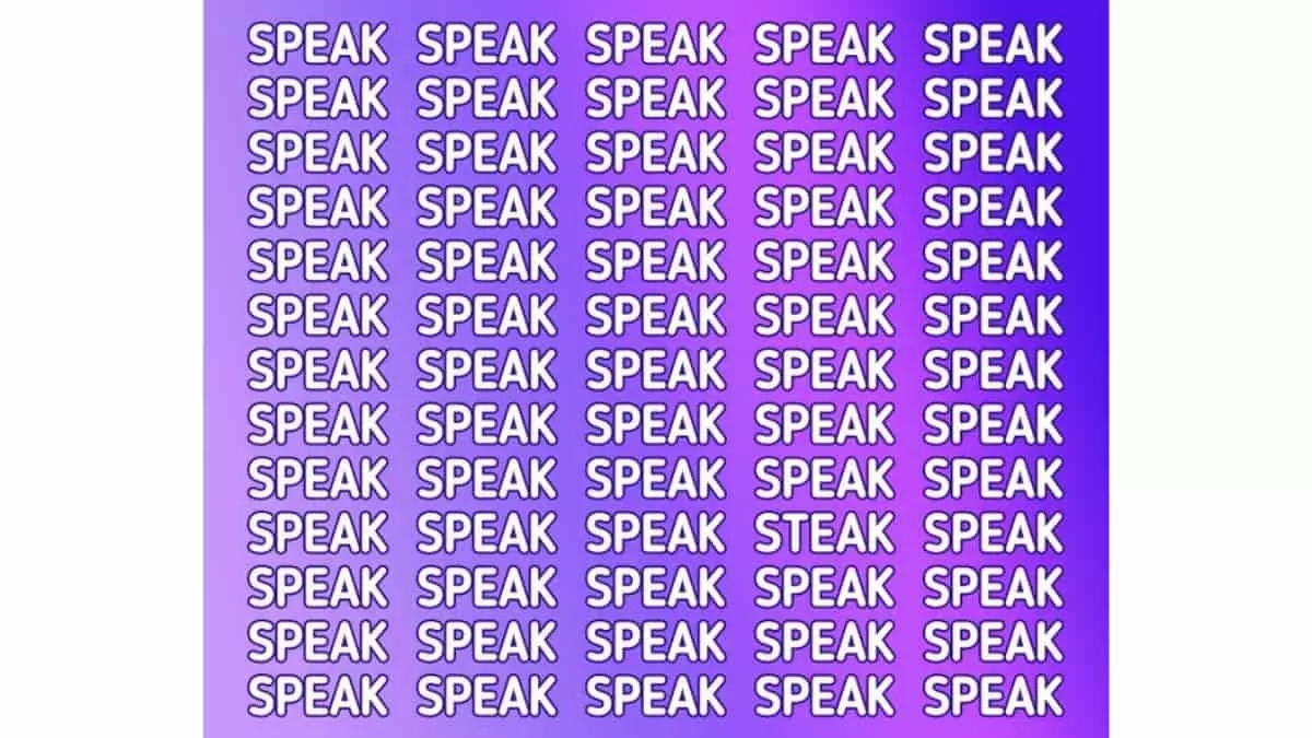 Optical Illusion to Test Your Vision: Find the Odd Word in 5 Seconds