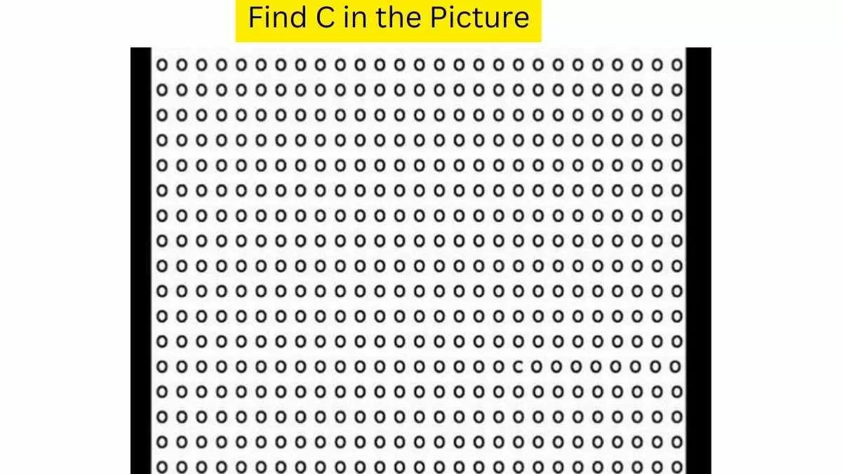 1 Minute Brain Teaser: You need 20/20 vision to spot the letter ‘C’ in ...