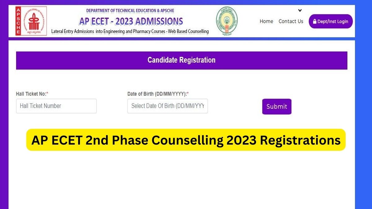 AP ECET 2nd Phase Counselling 2023 Registrations Begins Today, Get ...