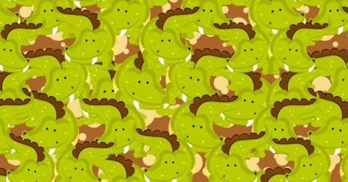 Can You Spot the Hidden Teddy Bear Among the Alligators