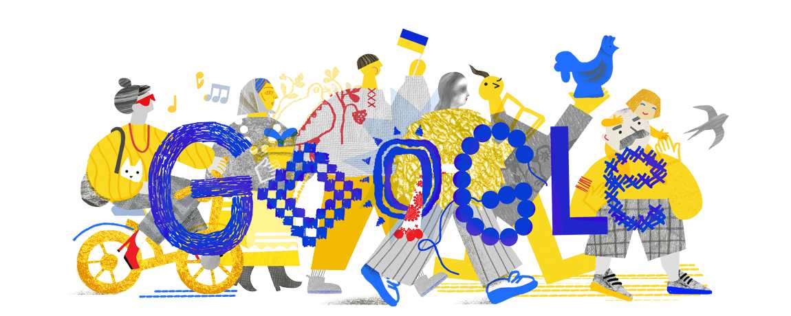 Ukraine Independence Day 2023 Google Doodle Celebrating 32nd   Ukraine Independence Day 2023 