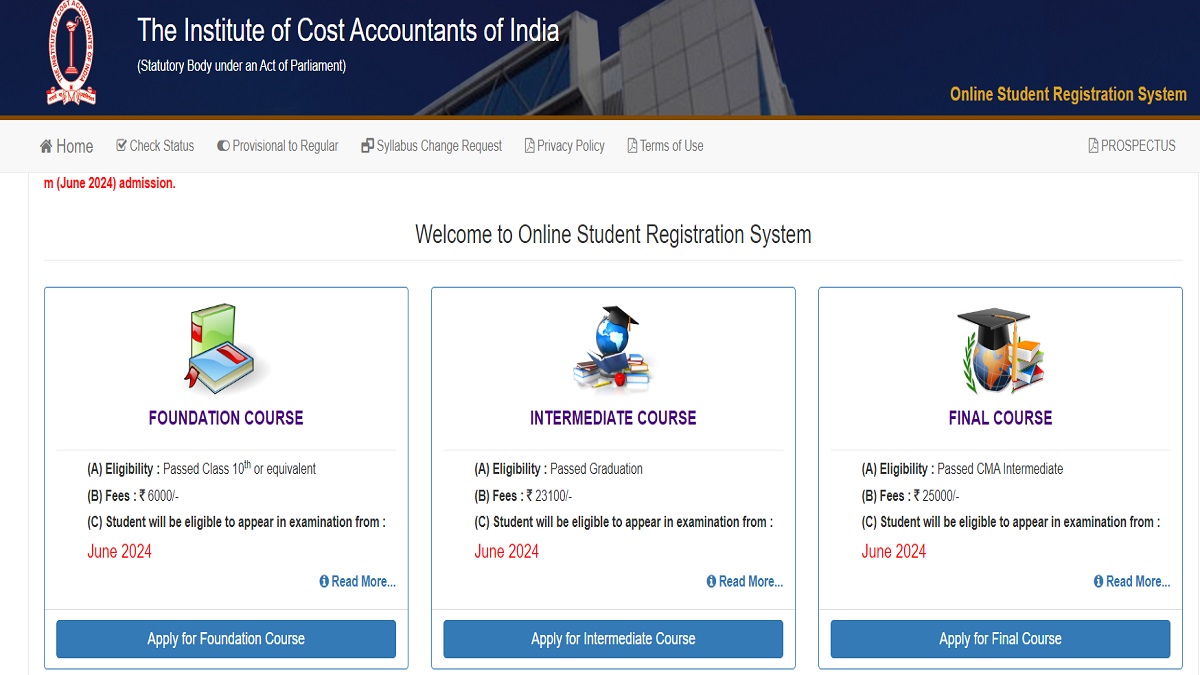 CMA June 2024 Session Registrations Commence, Check Eligibility