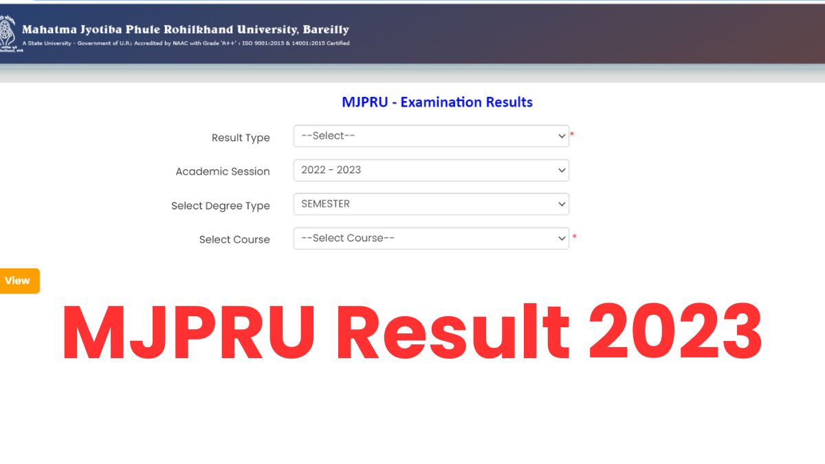 MJPRU Result 2023: जारी हुआ महात्मा ज्योतिबा फुले रोहिलखंड ...