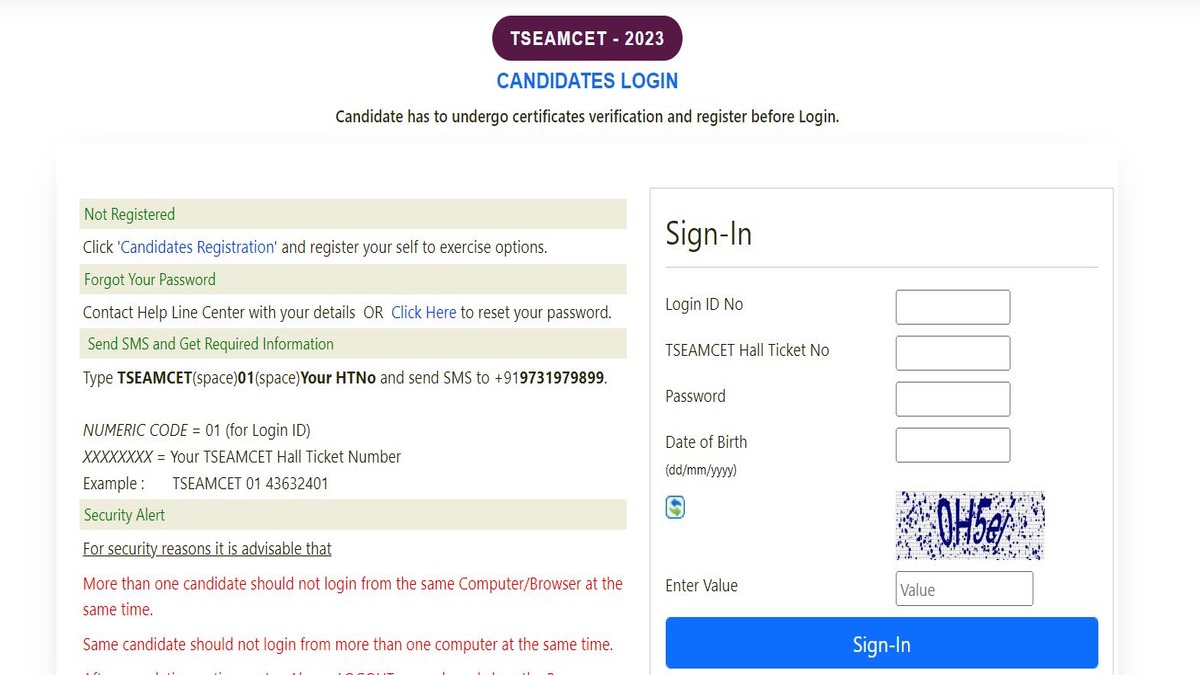 TS EAMCET 2023 seat allotment result