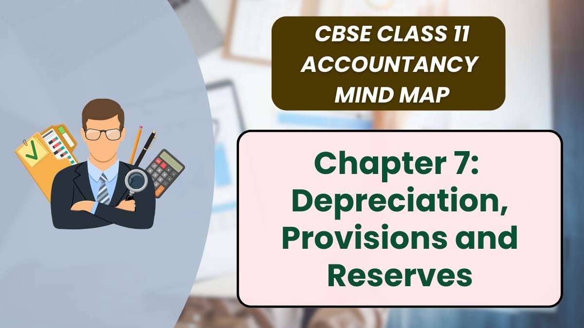 Cbse Depreciation Provisions And Reserves Class 11 Mind Map For