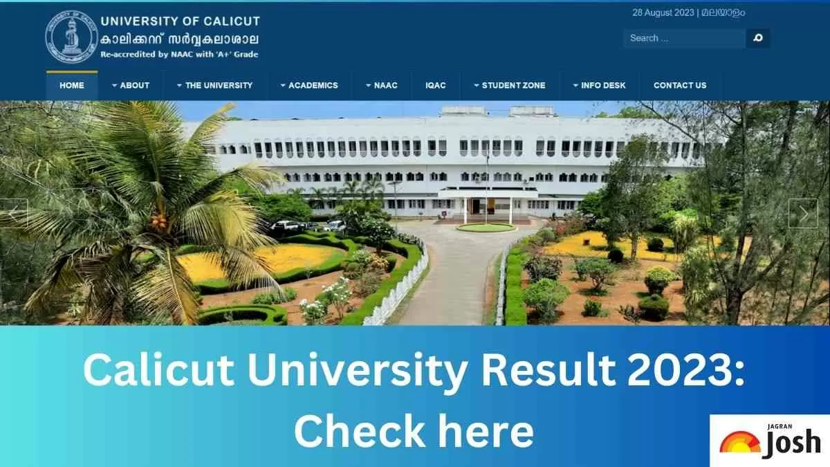 Calicut University Result 2023: Check here