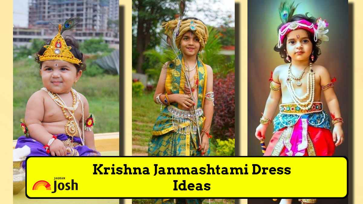 Raj Fancy Dresses Krishna Dress for Kids, Baby Krishna Dress for Janmashtami  with Krishna Mukut, Peacock