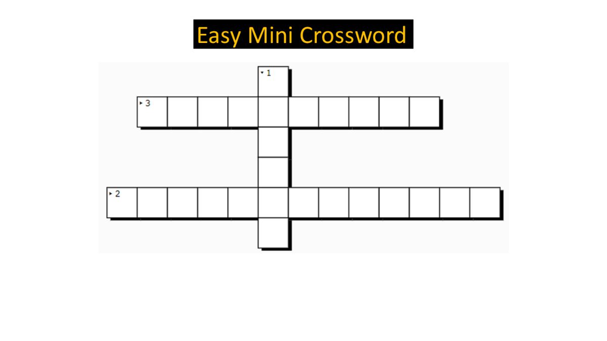 Mini Crossword with Answers: August 9, 2023