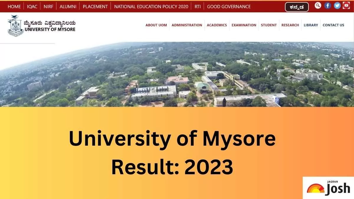 University of Mysore Result 2023