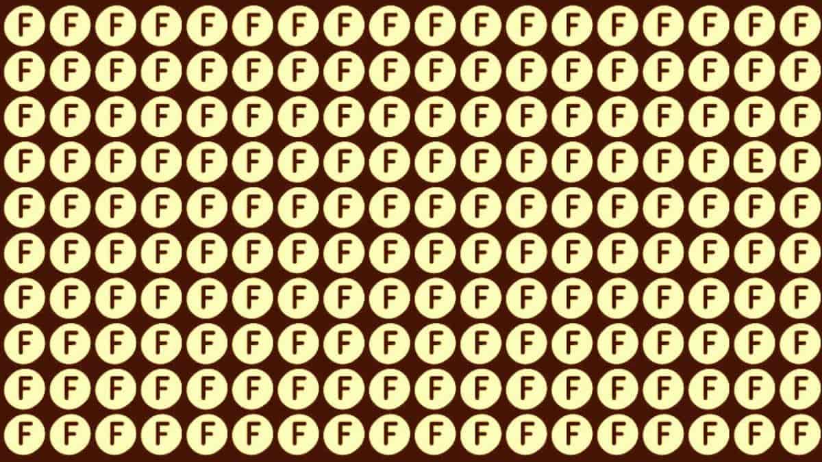 Optical Illusion Visual Skill Test: Can you spot E among Fs in 4 seconds? 
