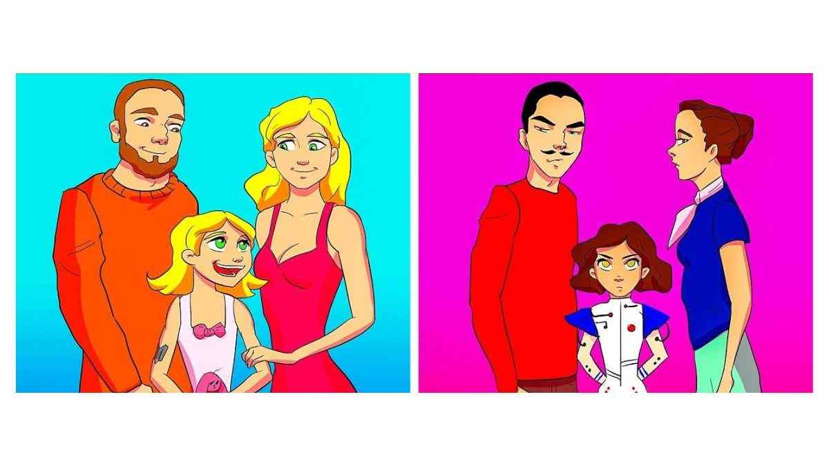 guess which kid is a robot