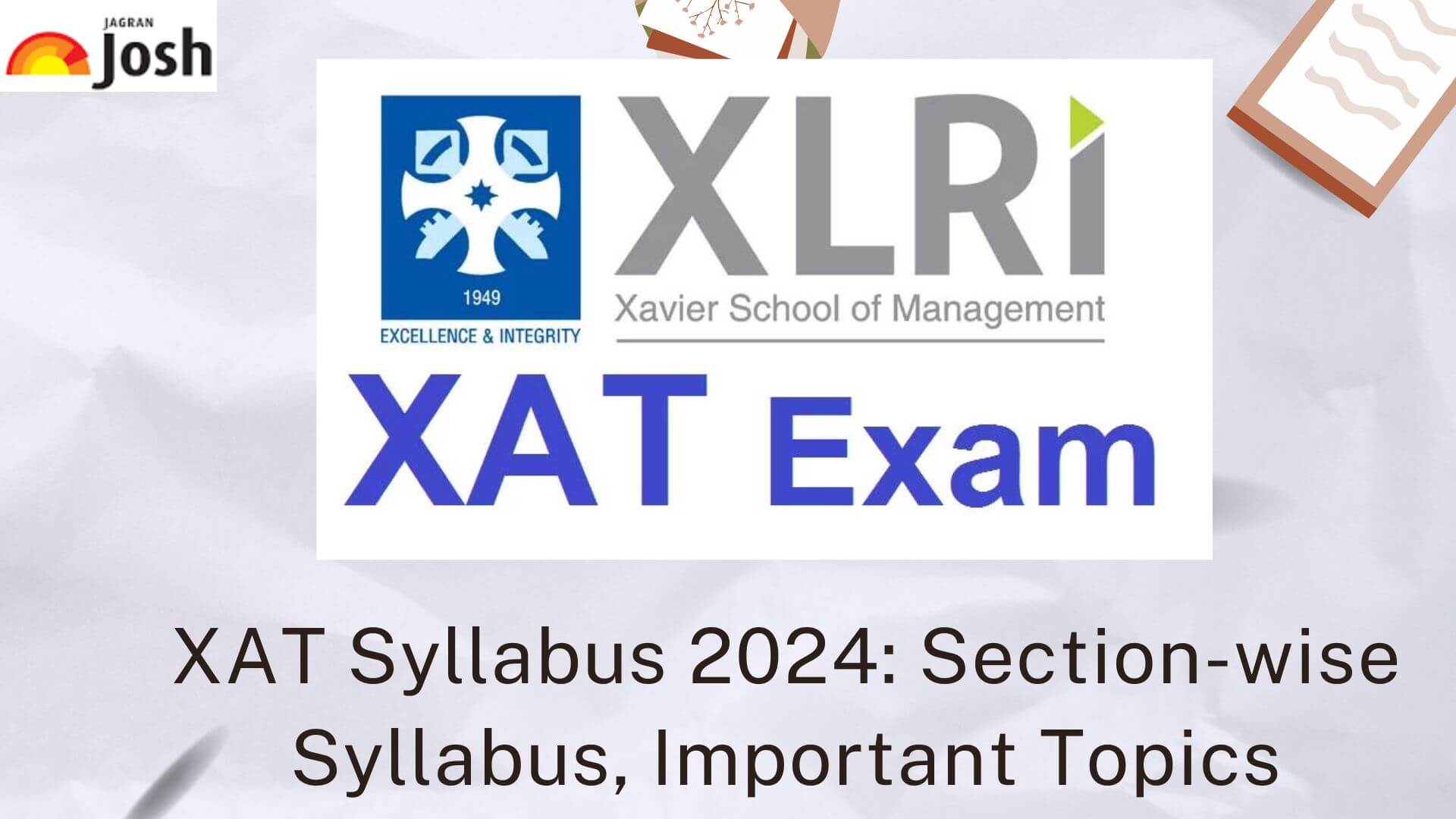 XAT Syllabus 2024 Sectionwise XAT Exam Syllabus PDF!