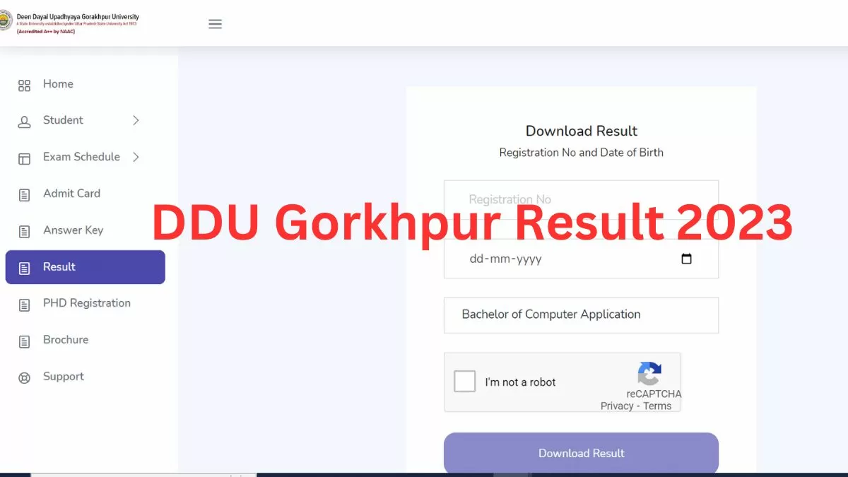 DDU ने यूजी और पीजी कार्यक्रमों में प्रवेश परीक्षा का रिजल्ट जारी कर दिया है ।