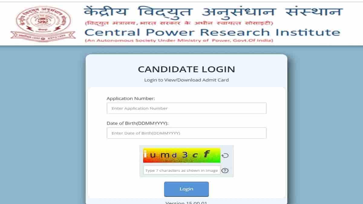 CPRI Answer Key 2023 OUT: Check Login Link at cpri.res.in