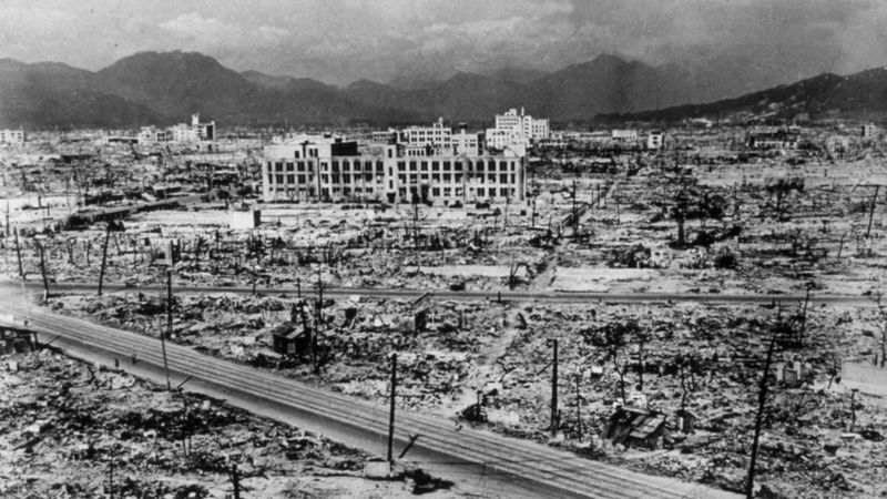 destruction at hiroshima