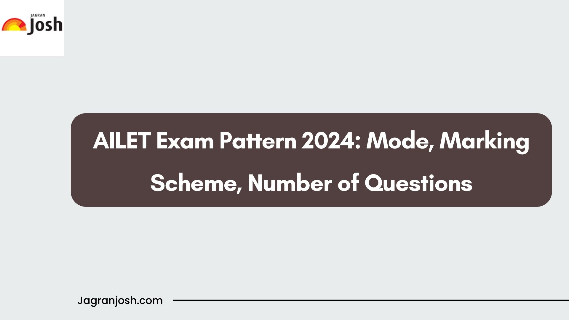 AILET Exam Pattern 2024: Negative Marking, Section-wise Weightage ...