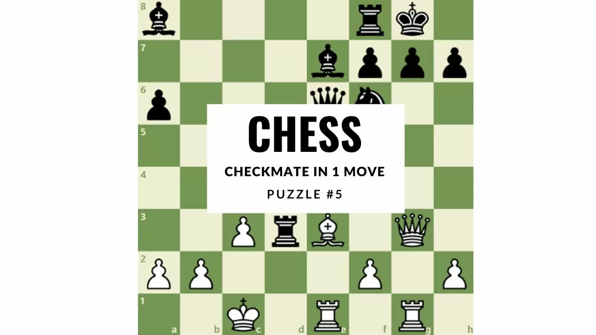 Chess Puzzle #11: Checkmate In 1 Move, White To Play