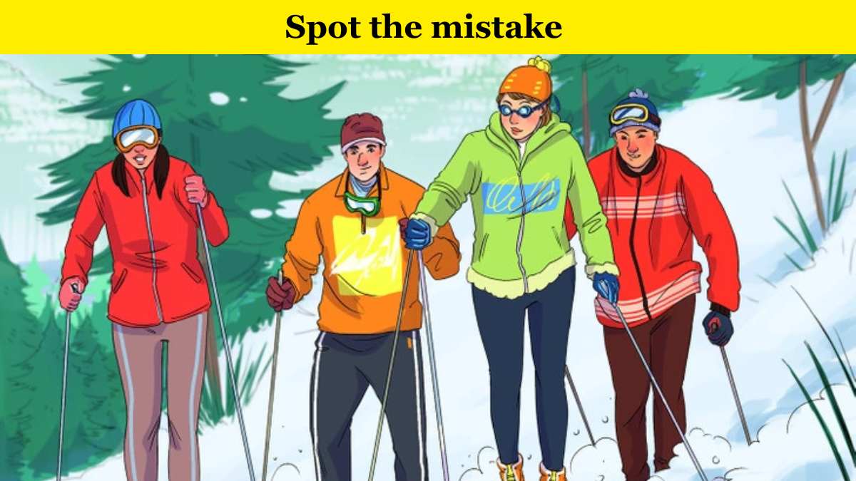 Only the smartest can spot the mistake in the ice sledging picture within 7 seconds!