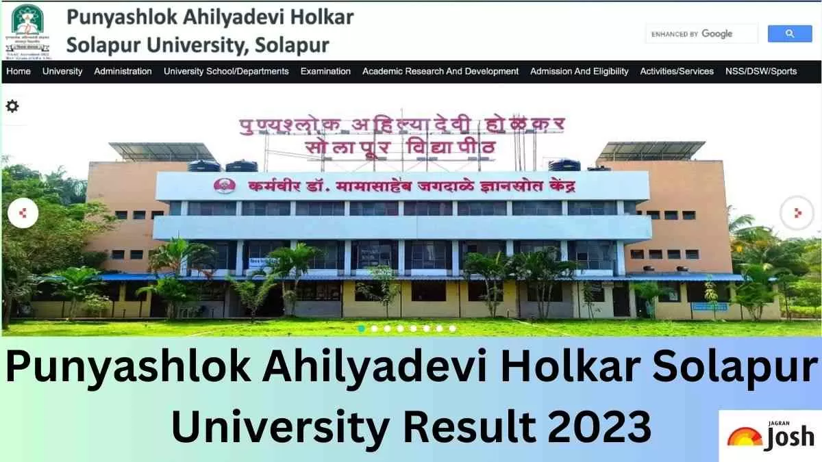 Punyashlok Ahilyadevi Holkar Solapur University Result 2023 OUT: Direct ...