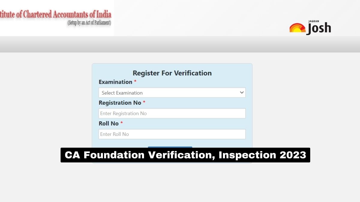 CA Foundation June 2023 Result Inspection and Verification Window