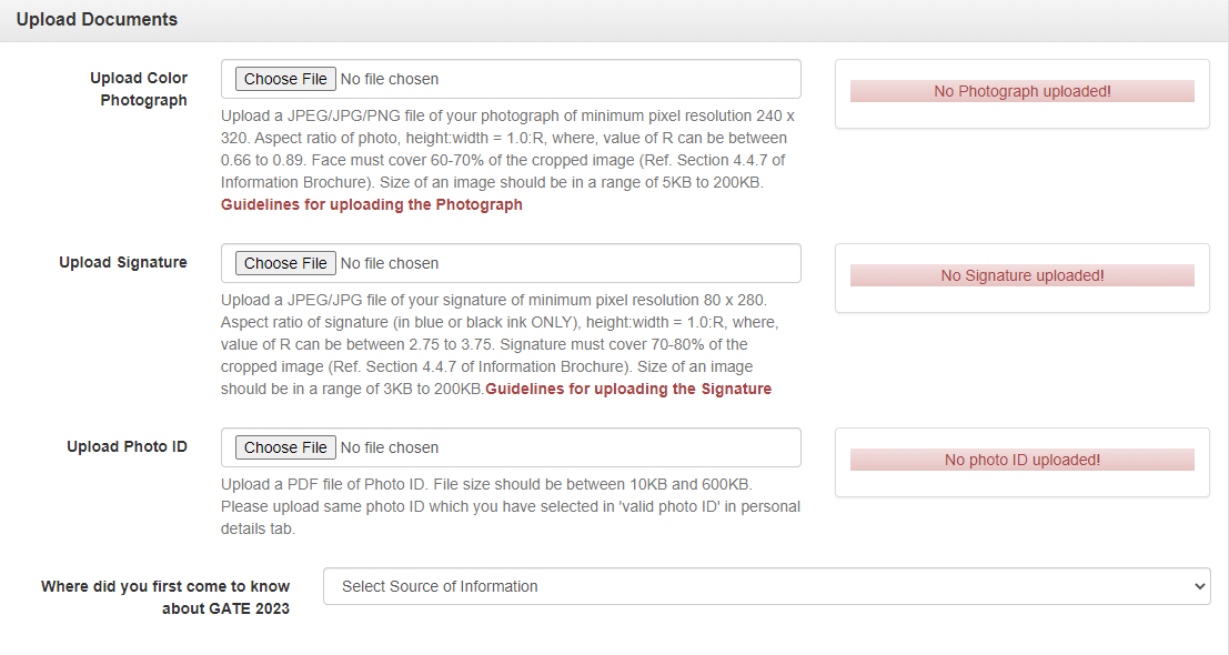 GATE Registration 2025 Application Correction (Up to Nov 20), Check