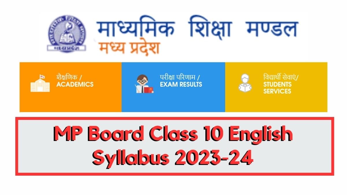 5th Class Syllabus Mp Board English Medium