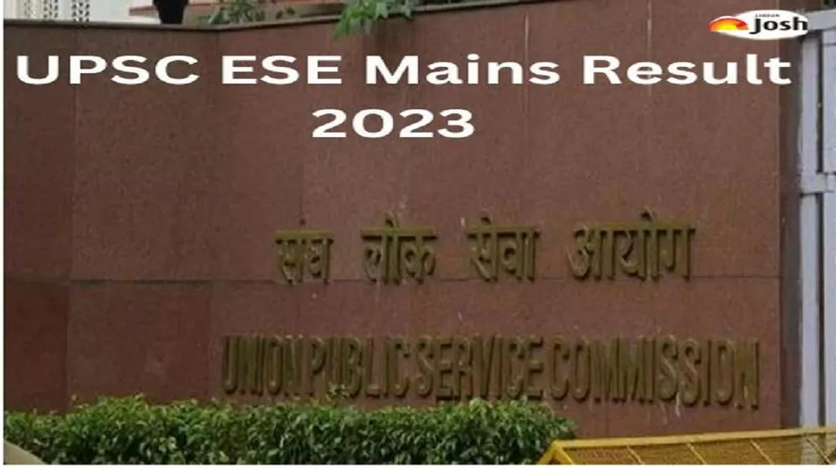 UPSC ESE Mains Result 2023
