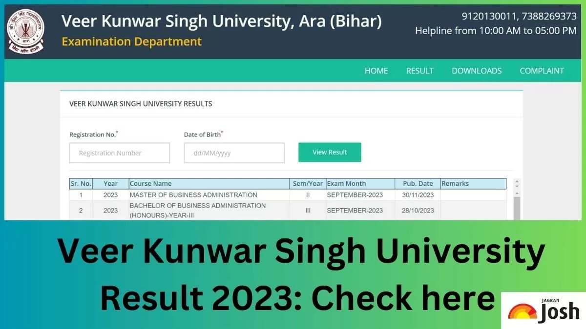 Direct link to download VKSU Result 2023 PDF here.