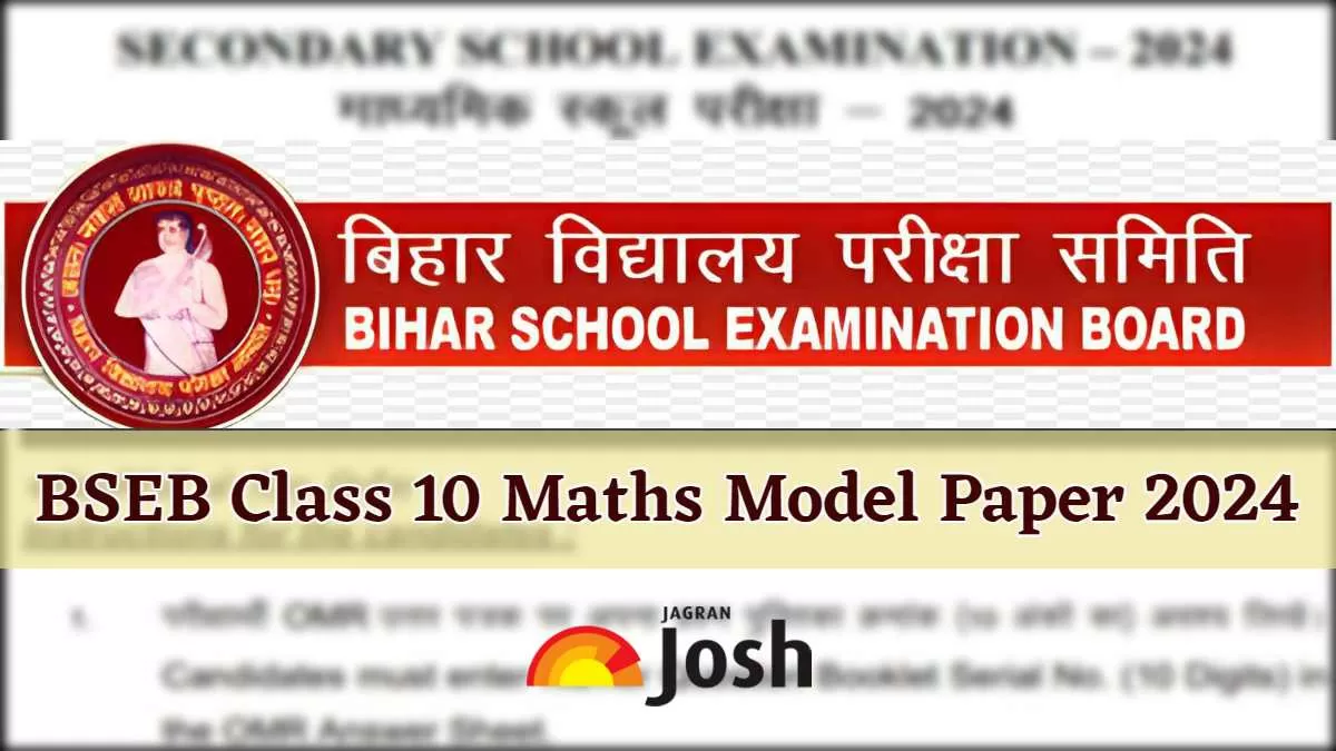 Get direct link to download Class 10 Maths Model paper for Bihar Board