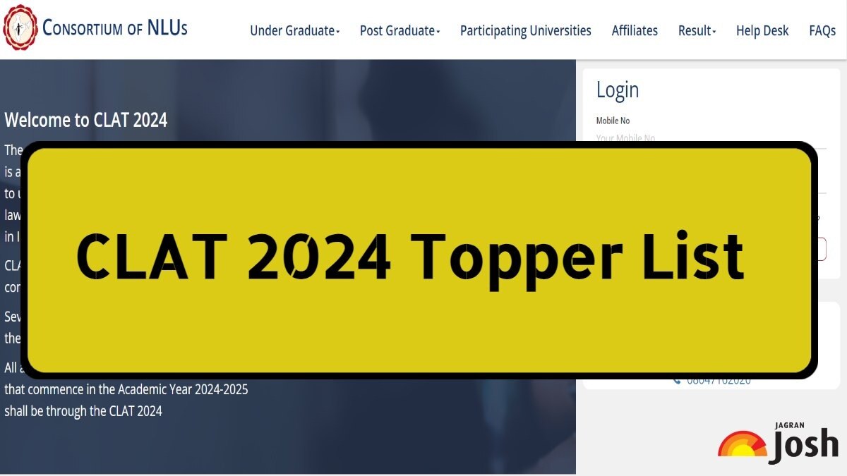 CLAT 2025 Topper List With Marks Check Rank, Percentile and Marks