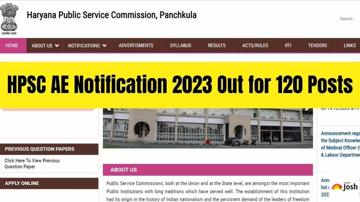 Get all the details of HPSC AE Recruitment 2023 here.