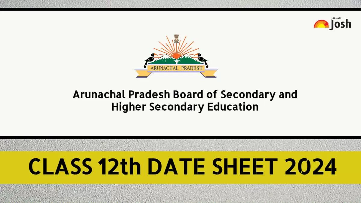 class 8 board exam time table 2024 arunachal pradesh