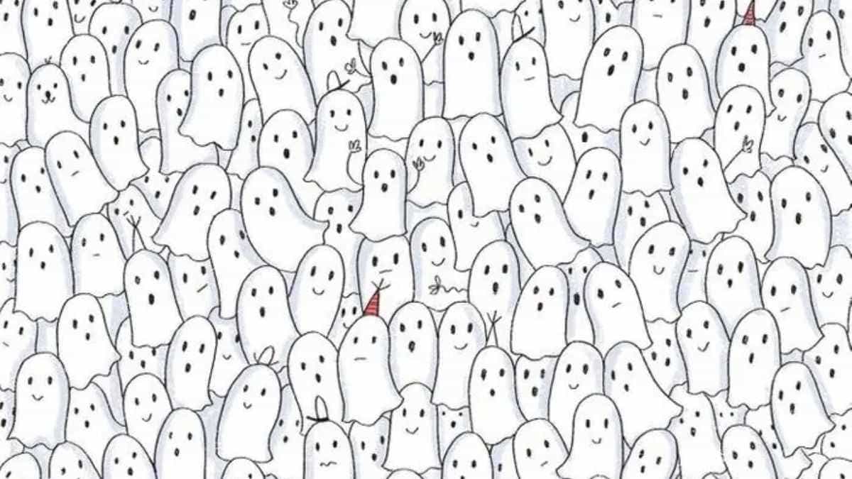 You have extra sharp eyes if you can find the seal hidden among ghosts in 6 seconds! - Vimarsana News