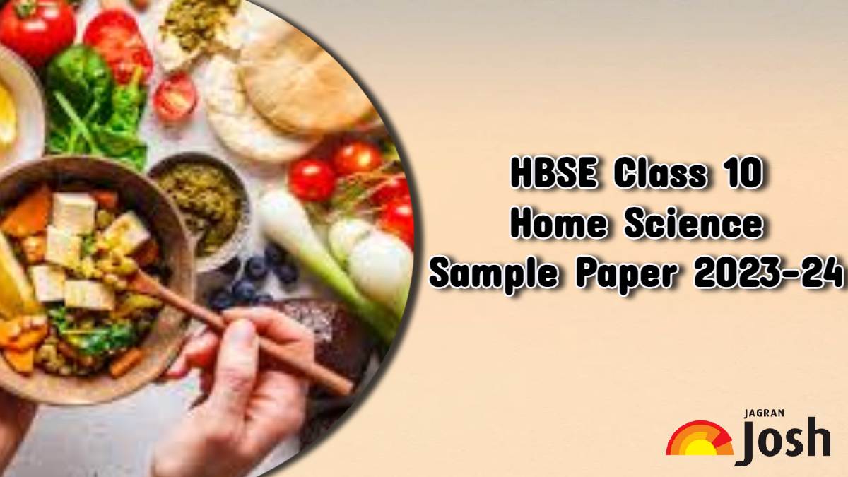 HBSE Class 10 Home Science Sample Paper 2024 with Marking Scheme