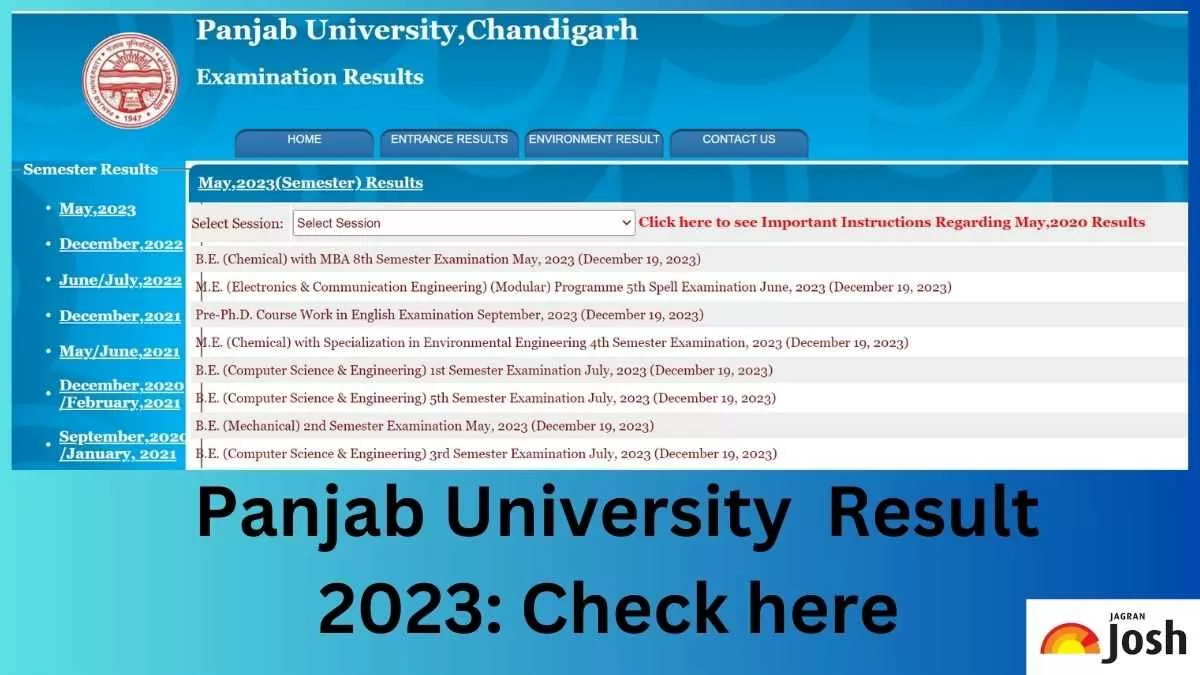 Get the direct link to download panjab University Result 2023 PDF here.