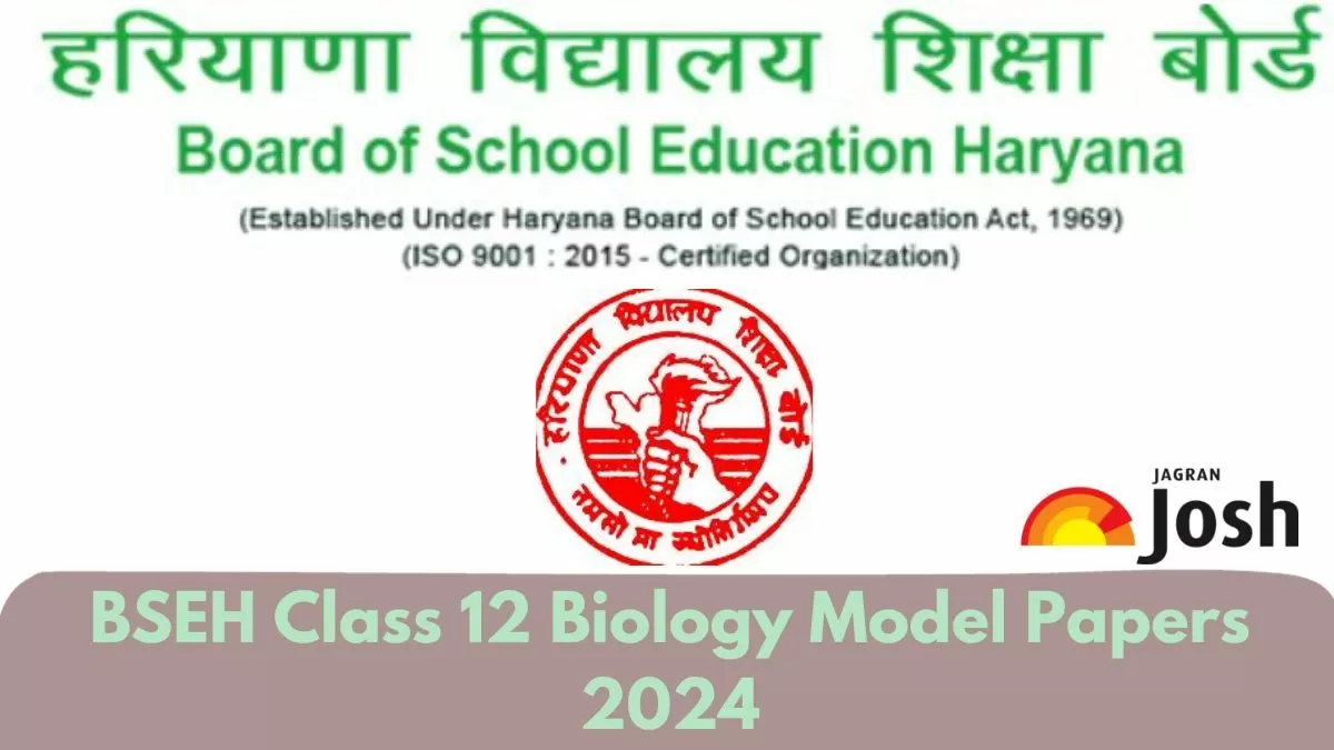 Get direct link to download Class 12 Biology Model paper for Haryana Board