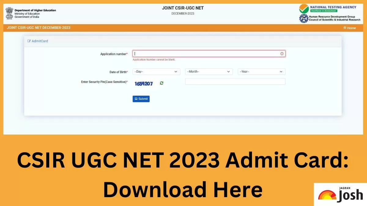 CSIR NET Admit Card 2023 Released at csirnet.nta.ac.in; Get Direct Link ...