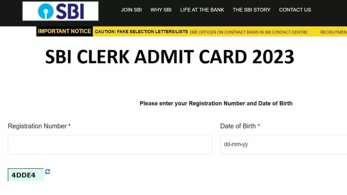 SBI Clerk Prelims Admit Card 2023 Released on sbi.co.in Download Jr