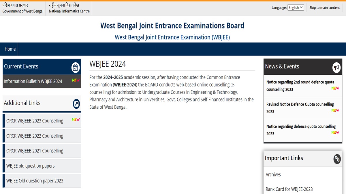 WBJEE 2024 Information Bulletin Out, Exam On April 28 Education News