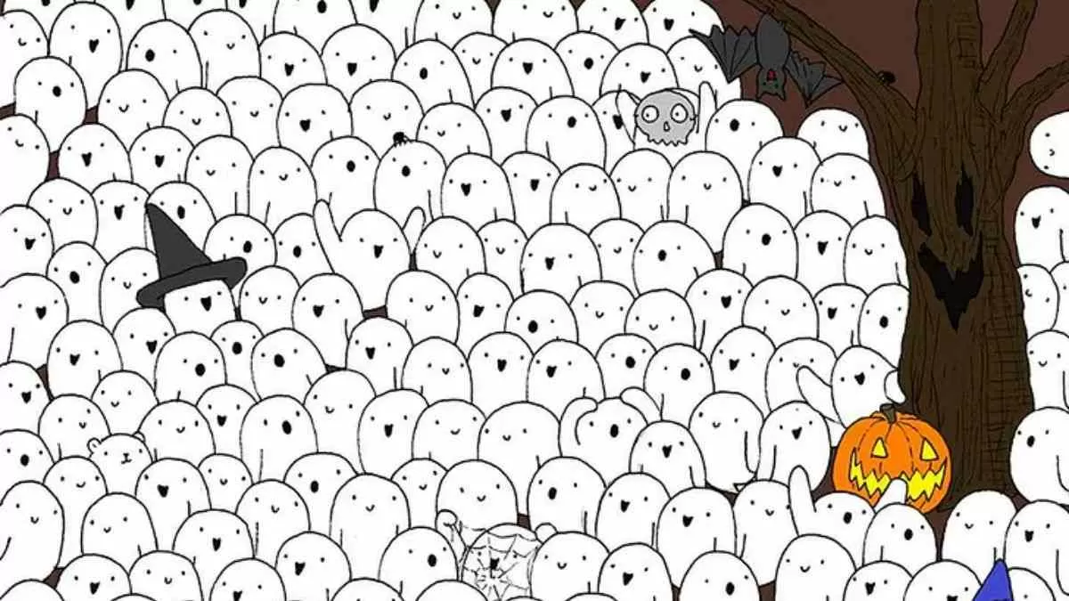 Can you find the polar bear among ghosts?
