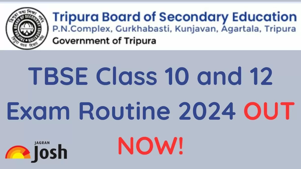 Tripura Board Date Sheet 2024: Download TBSE Class 10th, 12th Exam ...