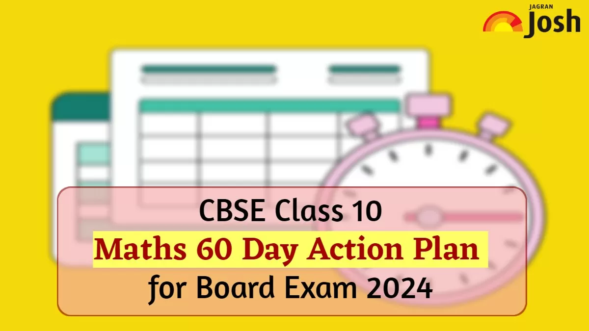 Check 60 Day action plan for CBSE Class 10 Maths Exam 2024