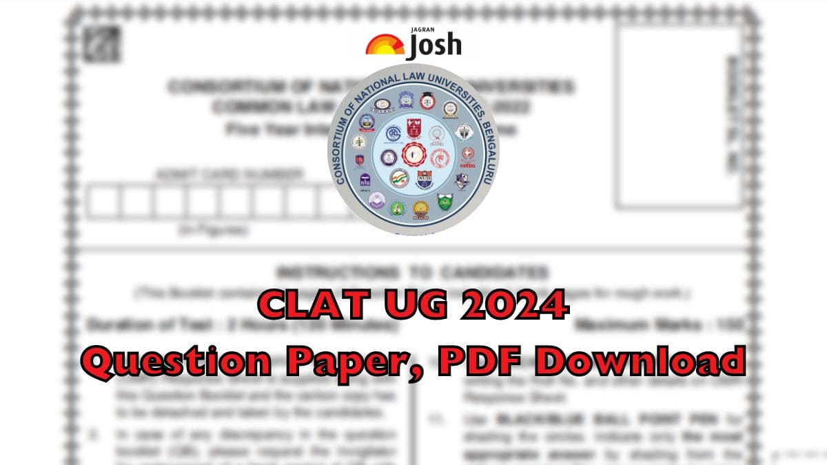 CLAT Question Paper 2024: Download PDF