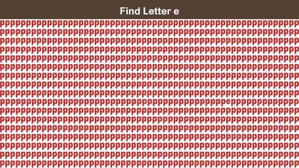 Optical Illusion Brain Test: If you have Sharp Eyes Find the letter P among  4 in 12 Seconds? - News
