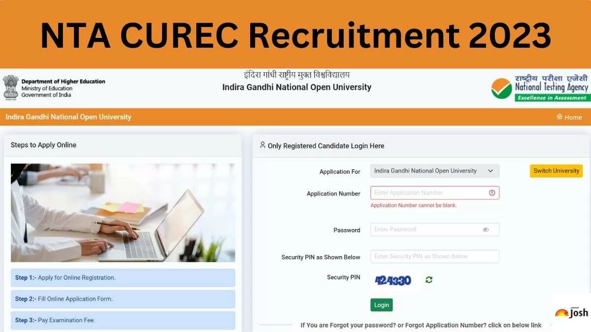 Get the direct apply online link for NTA CUREC Recruitment 2023 here.