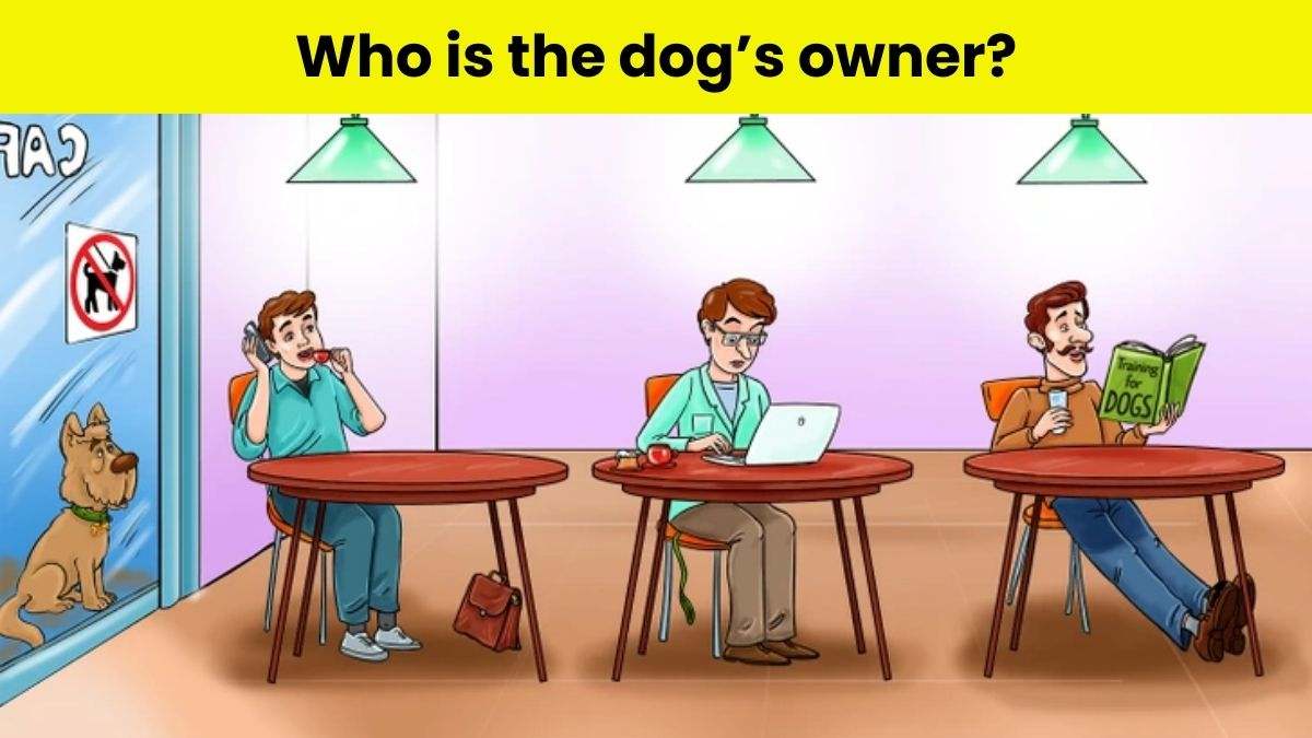 Puzzle To Test Your IQ: Can You Spot Who Is The Dog’s Owner In The Picture Within 11 Secs?
