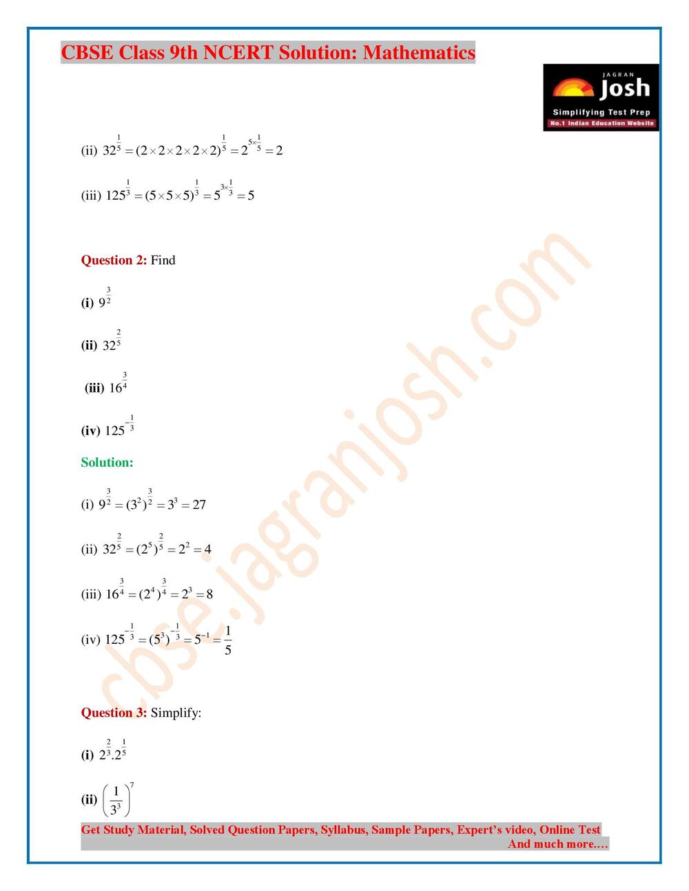 NCERT Solutions for Class 9 Maths Chapter 1 Exercise 5 Page 2