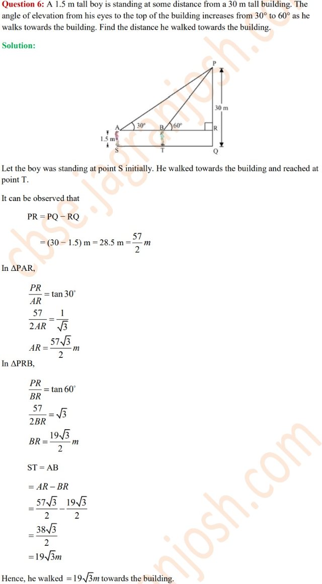 Class 10 Maths Exercise 9.1 NCERT Solutions PDF